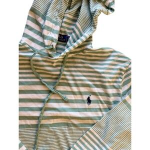 Polo Ralph Lauren Hoodie Striped Lightweight XS Green Mens